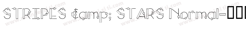STRIPES & STARS Normal字体转换